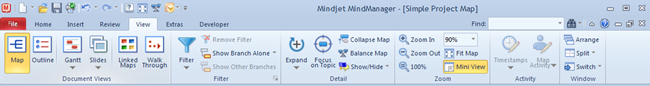 MindManager9_Ribbon_Tab_View