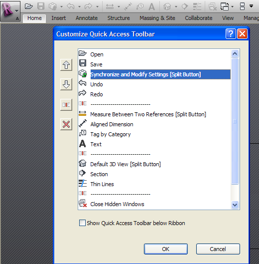 Revit_Arch_Customise_QAT