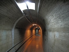 Tunnels in the dam Tunnels in the dam