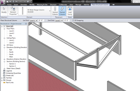 Slanted Columns