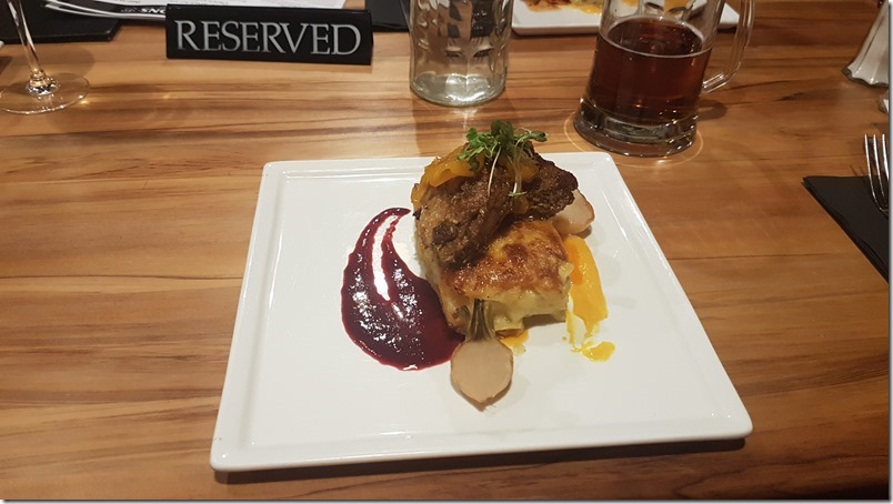 spiced duck breast dinner