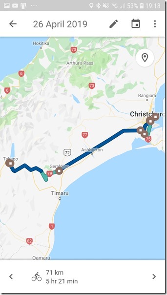 Day Map Cylcing and driving