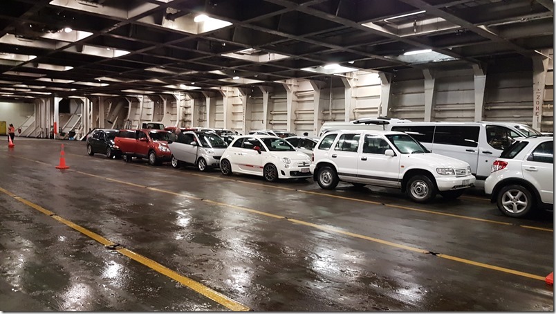 Abarth on the Bluebridge Ferry