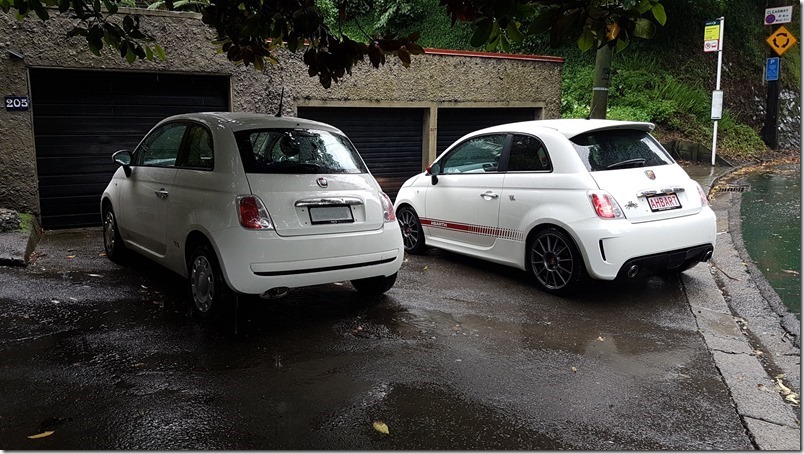 Abarth 500 and Fiat 500