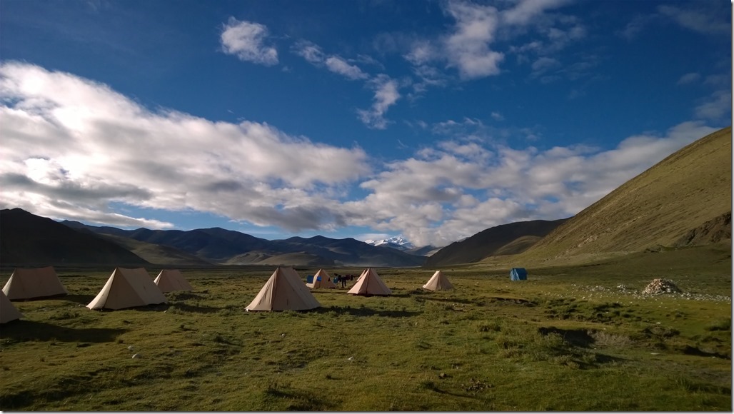 Our camp in the Himalaya