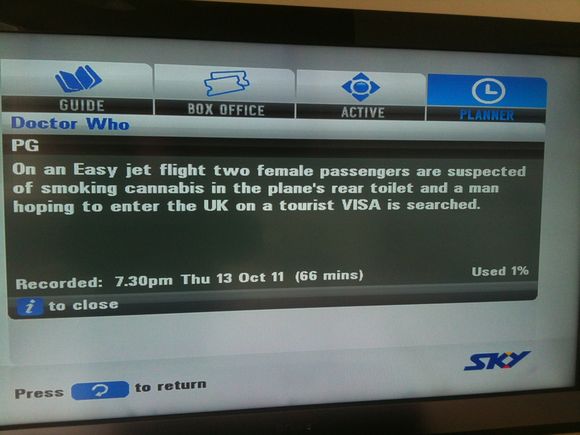 Dr Who'syjet lost plot
