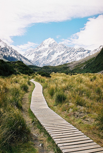 Towards Aoraki Mt Cook