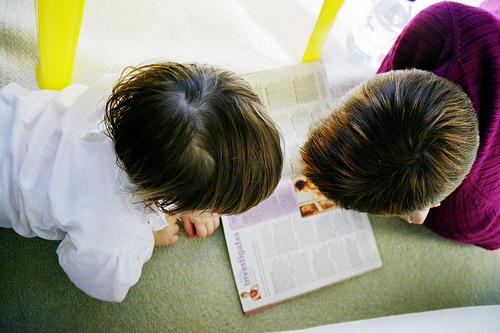 Aimee & Mum reading Aimee & Mum reading