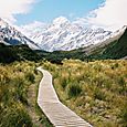 Towards Aoraki Mount Cook