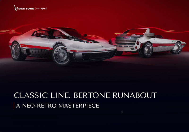 A modern revival of the Bertone concept car for the road
