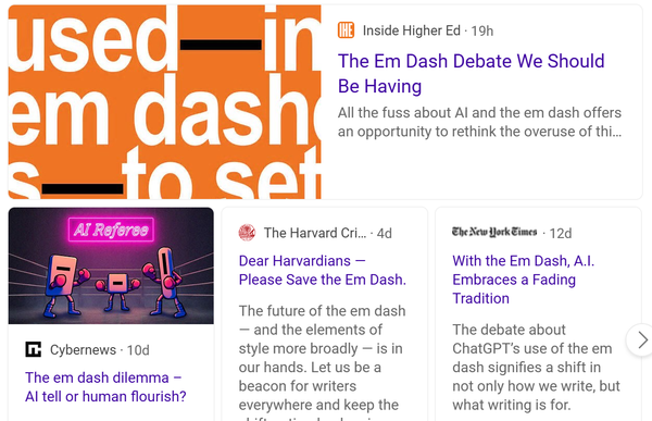 A defence of the em dash — not written by AI