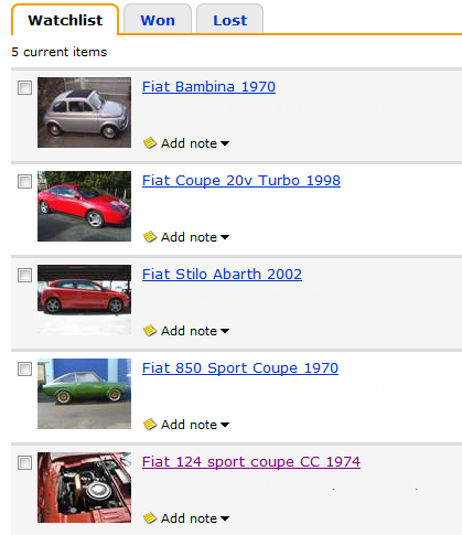 Five Minutes on TradeMe could fill a garage (I don't have)