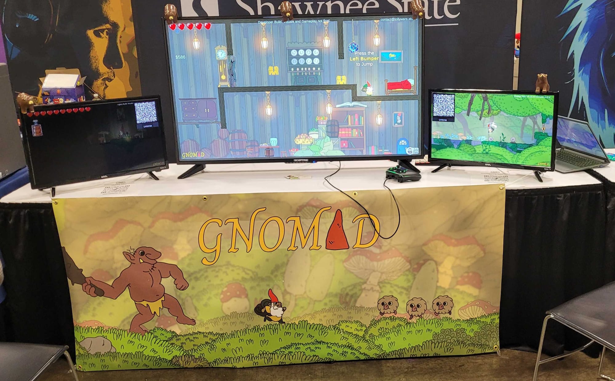 Gnomad booth setup at GDEX 2025