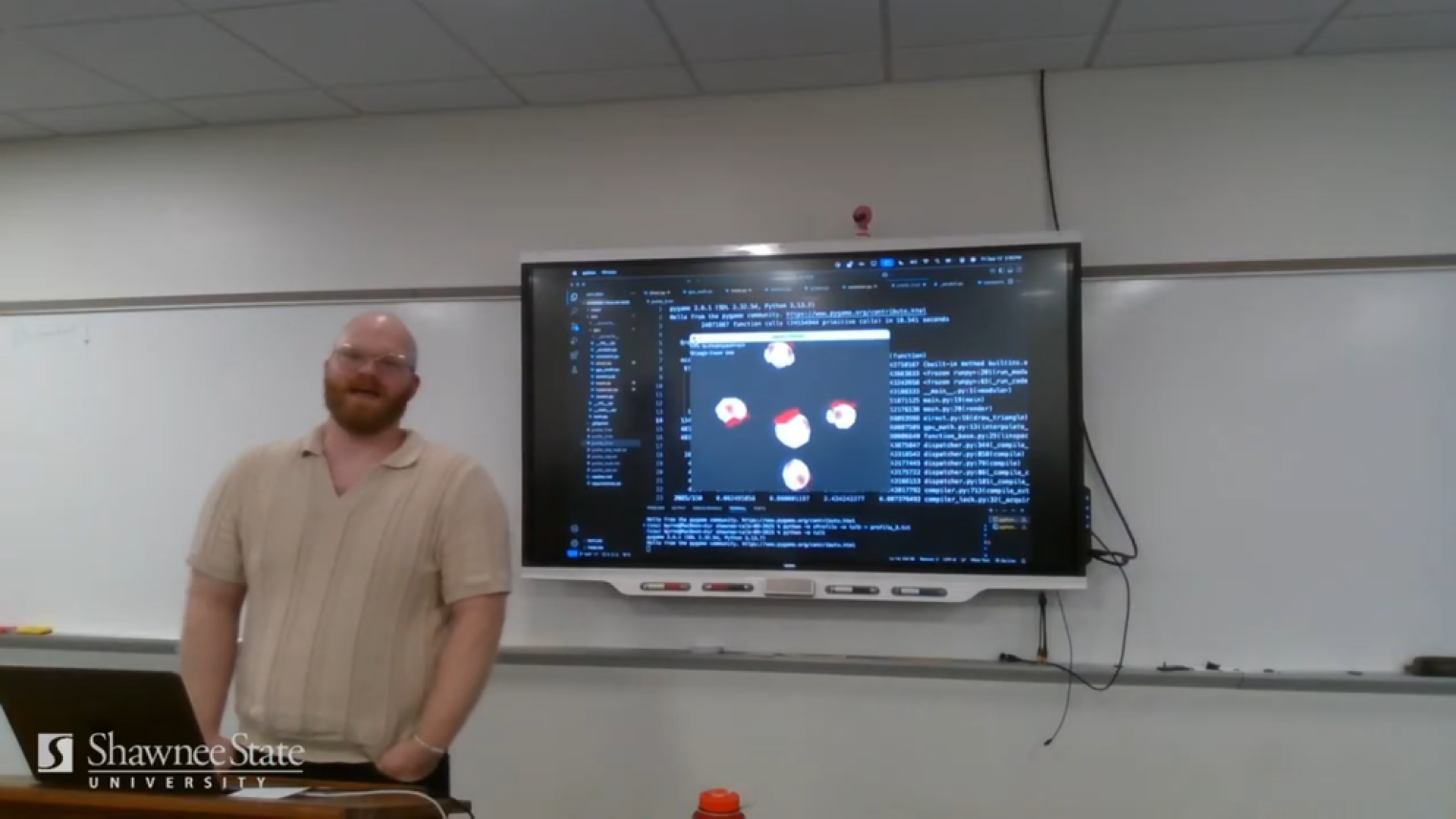 Screenshot of the optimized, high FPS rasterizer