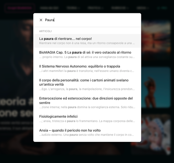 🔍  Il tasto “Cerca” è il tuo alleato