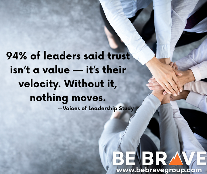 94% of leaders said trust isn’t a value — it’s their 𝙫𝙚𝙡𝙤𝙘𝙞𝙩𝙮.