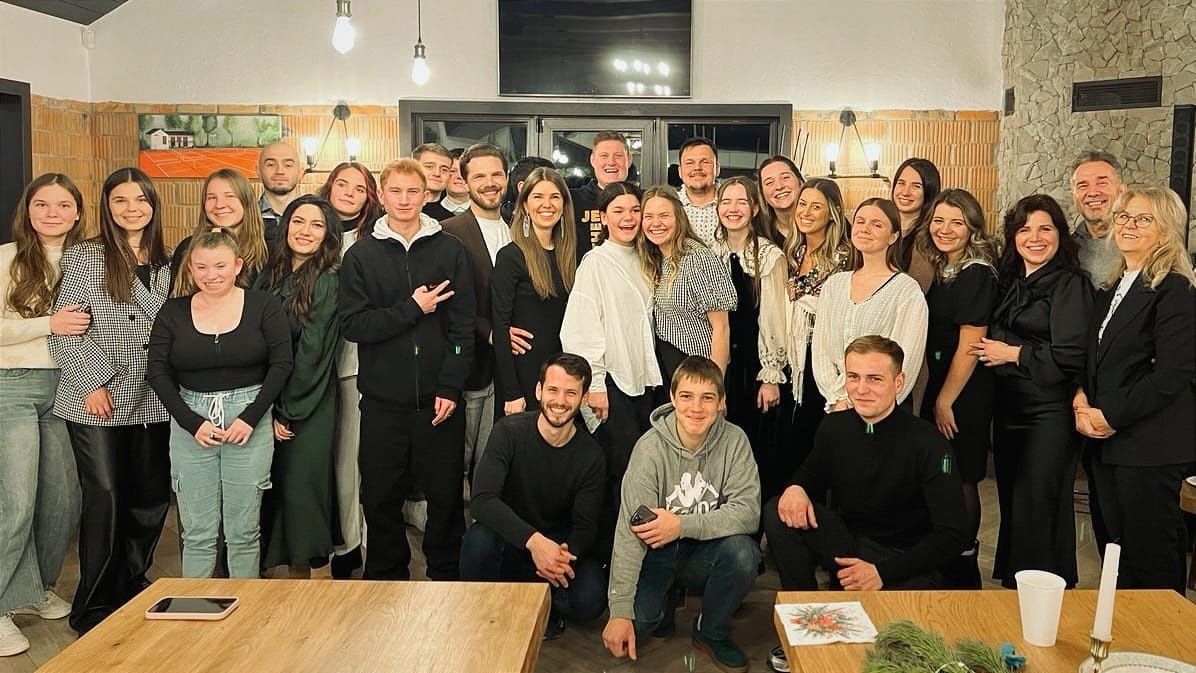 friends, family, volunteers, and full-time missionaries