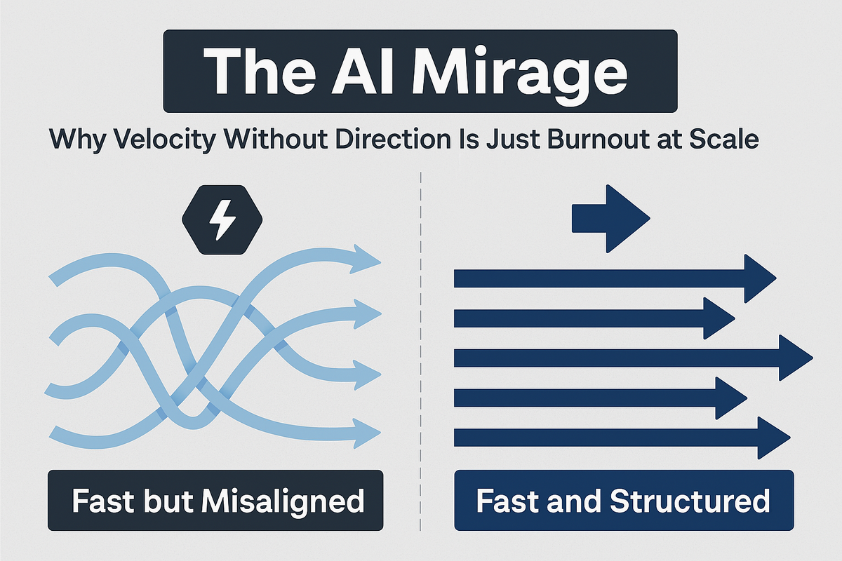 The AI Mirage: Why Velocity Without Direction Is Just Burnout at Scale