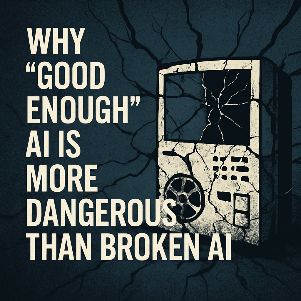 Why "Good Enough" AI Is More Dangerous Than Broken AI
