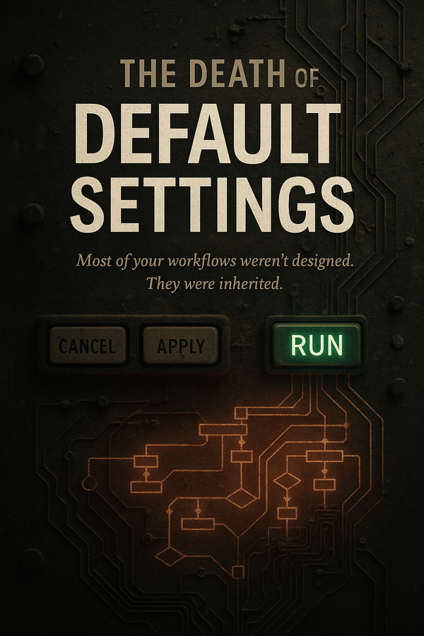 The Death of Default Settings