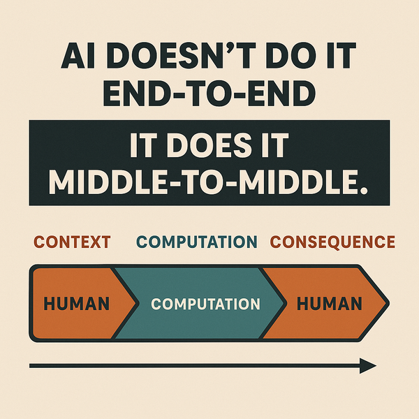 AI Doesn’t Do It End-to-End
