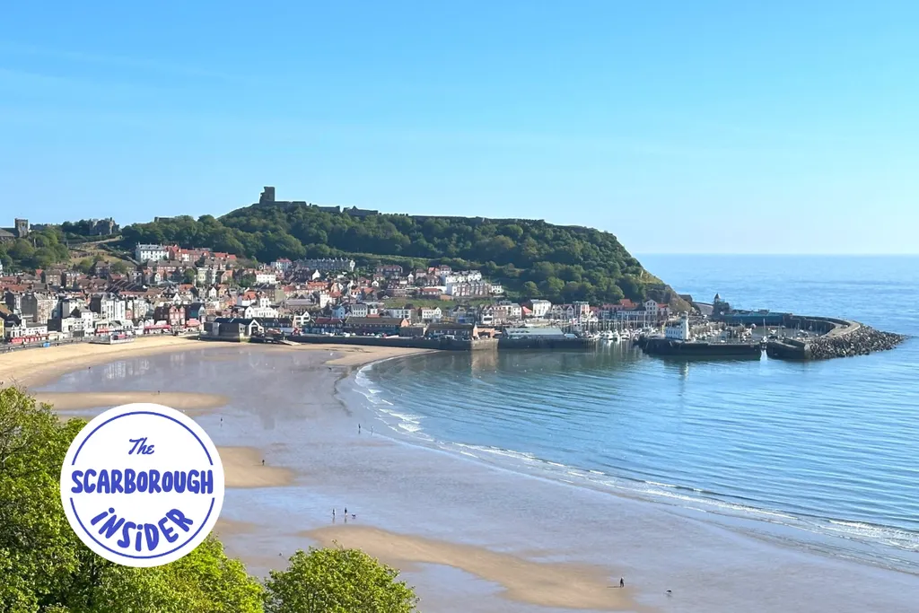 Scarborough North Yorkshire UK South Bay Harbour and Castle