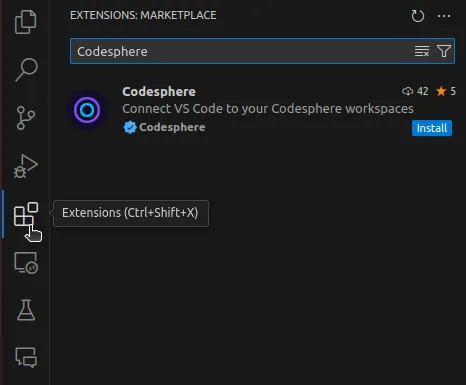 VS Code marketplace