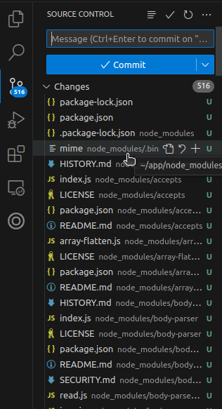 Git integration inside tunnel