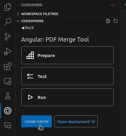 Create tunnel connection