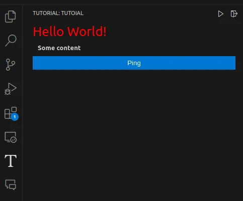 Icons in the top corner