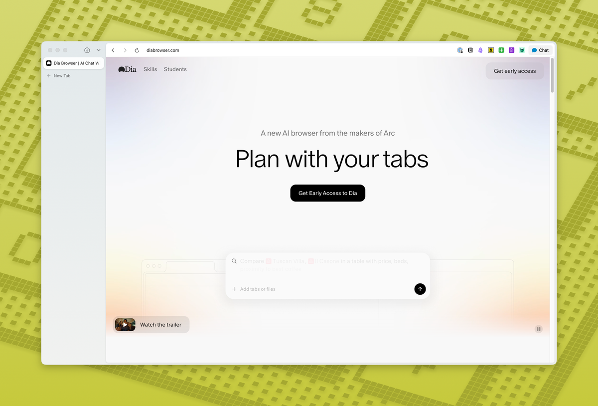 My First Impressions Using an AI-Enabled Browser