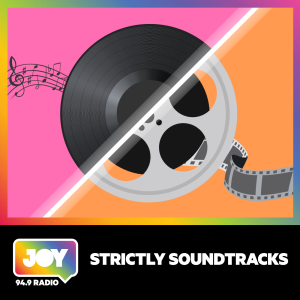 Strictly Soundtracks show logo: A vinyl record and a celluloid film reel form a circle. 