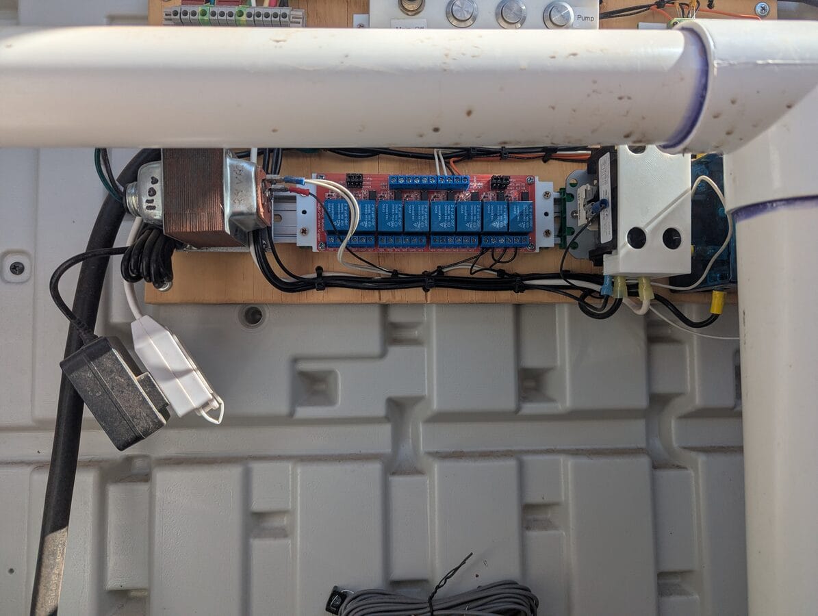 Control panel installed — relay side