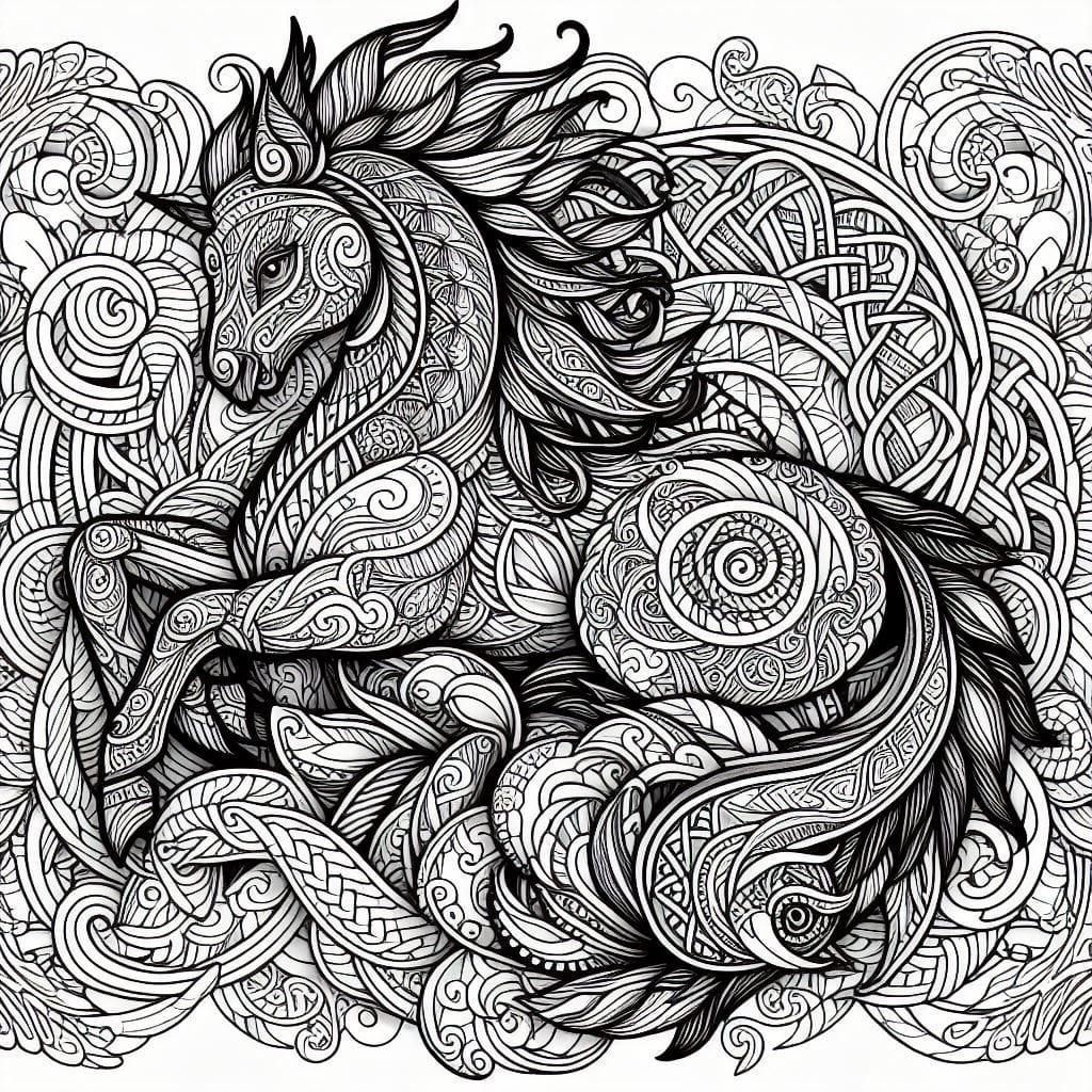 AI Generated Coloring Book Art