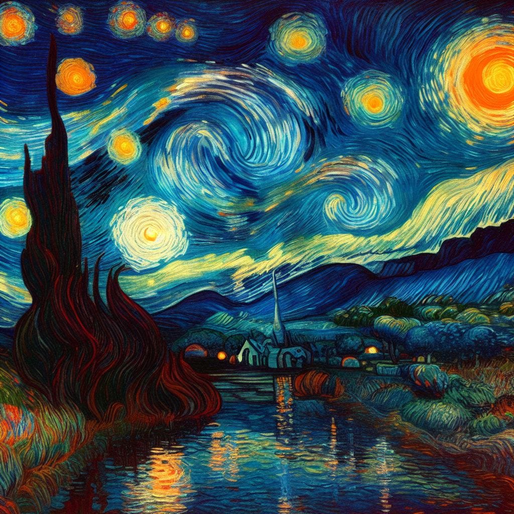 AI Generated Famous Artist Style Art