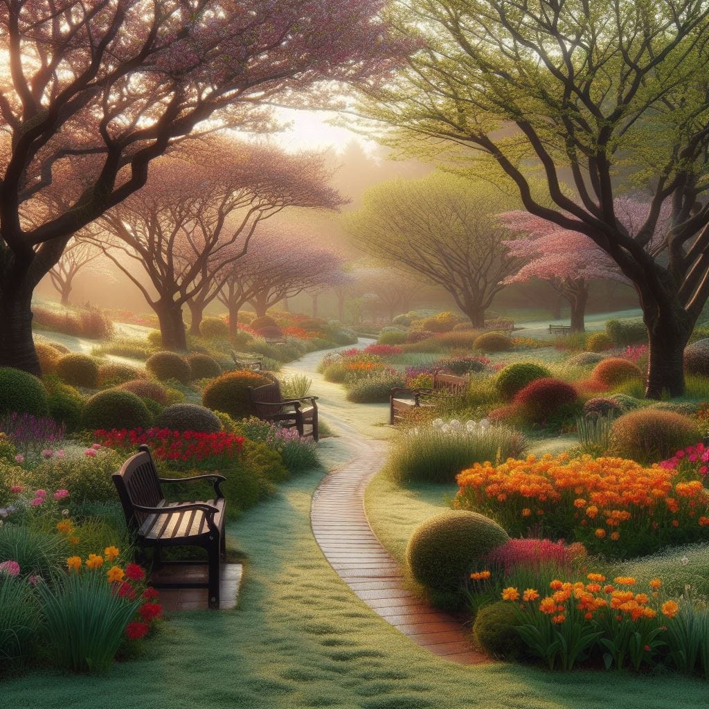 AI Generated Image of a Garden