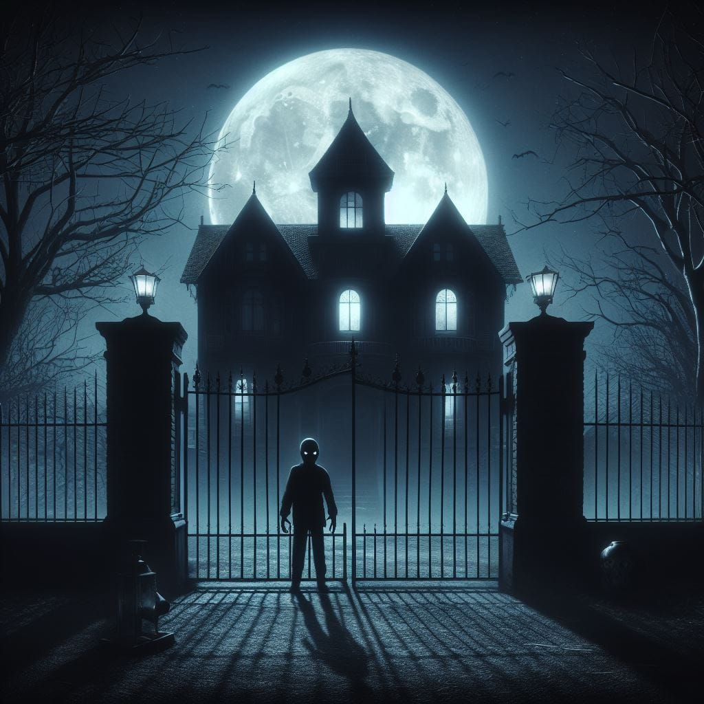 AI Generated Image of a Haunted Mansion