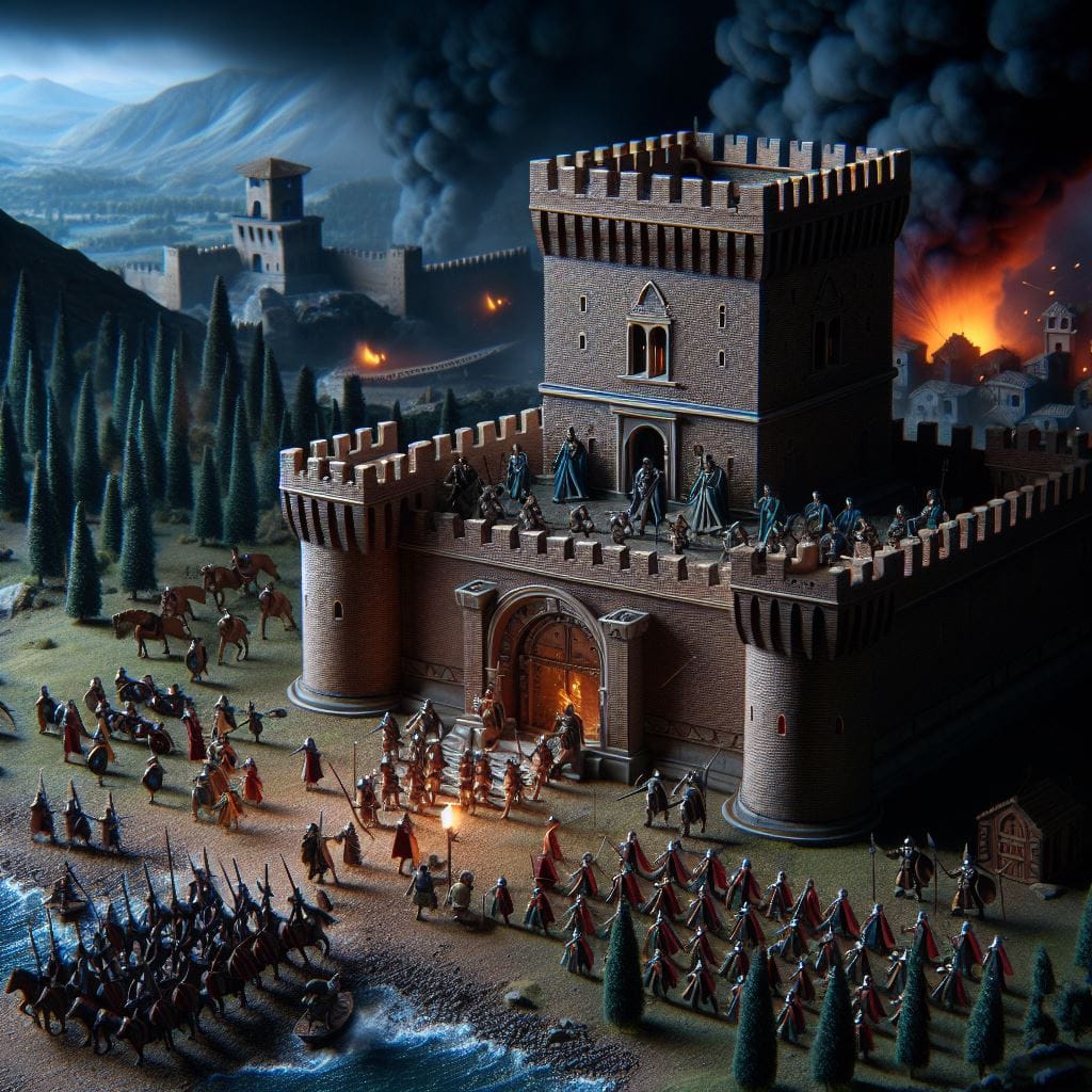 AI Generated Image of an Ancient Castle