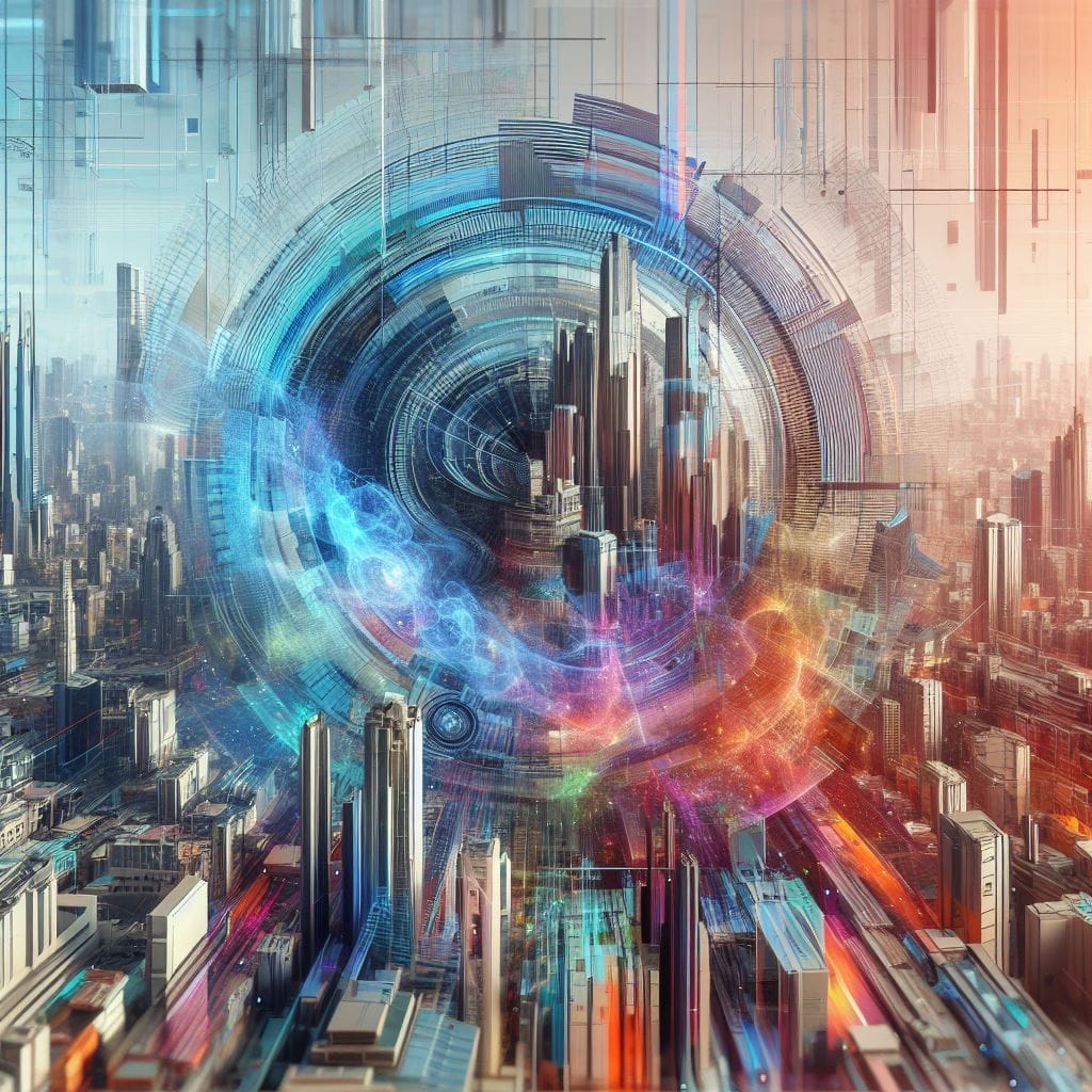 AI Generated Mixed Media Art