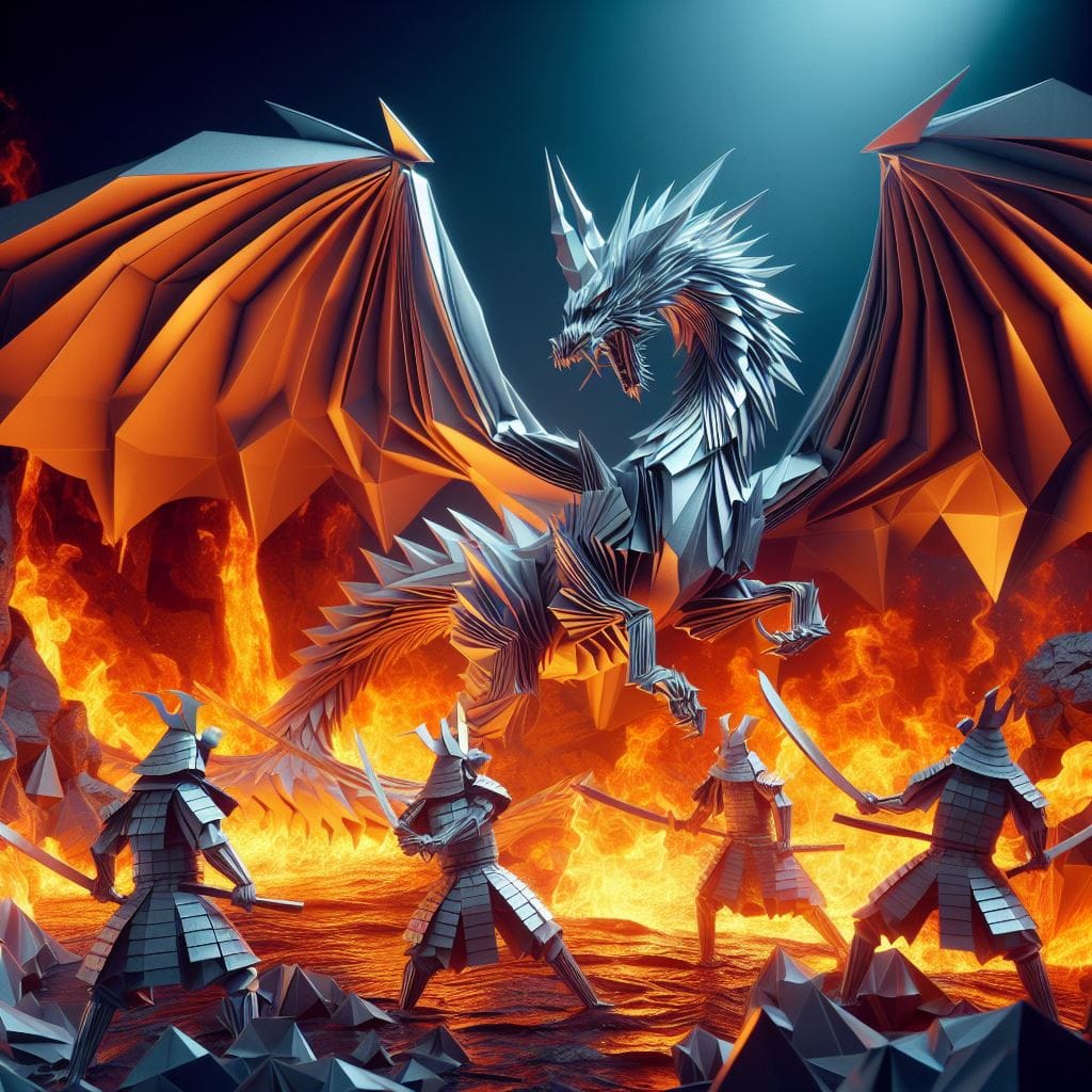 AI Generated Origami Art