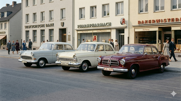 Postwar German Mid-Market Cars - Opel, Ford, and the Gap Borgward Filled