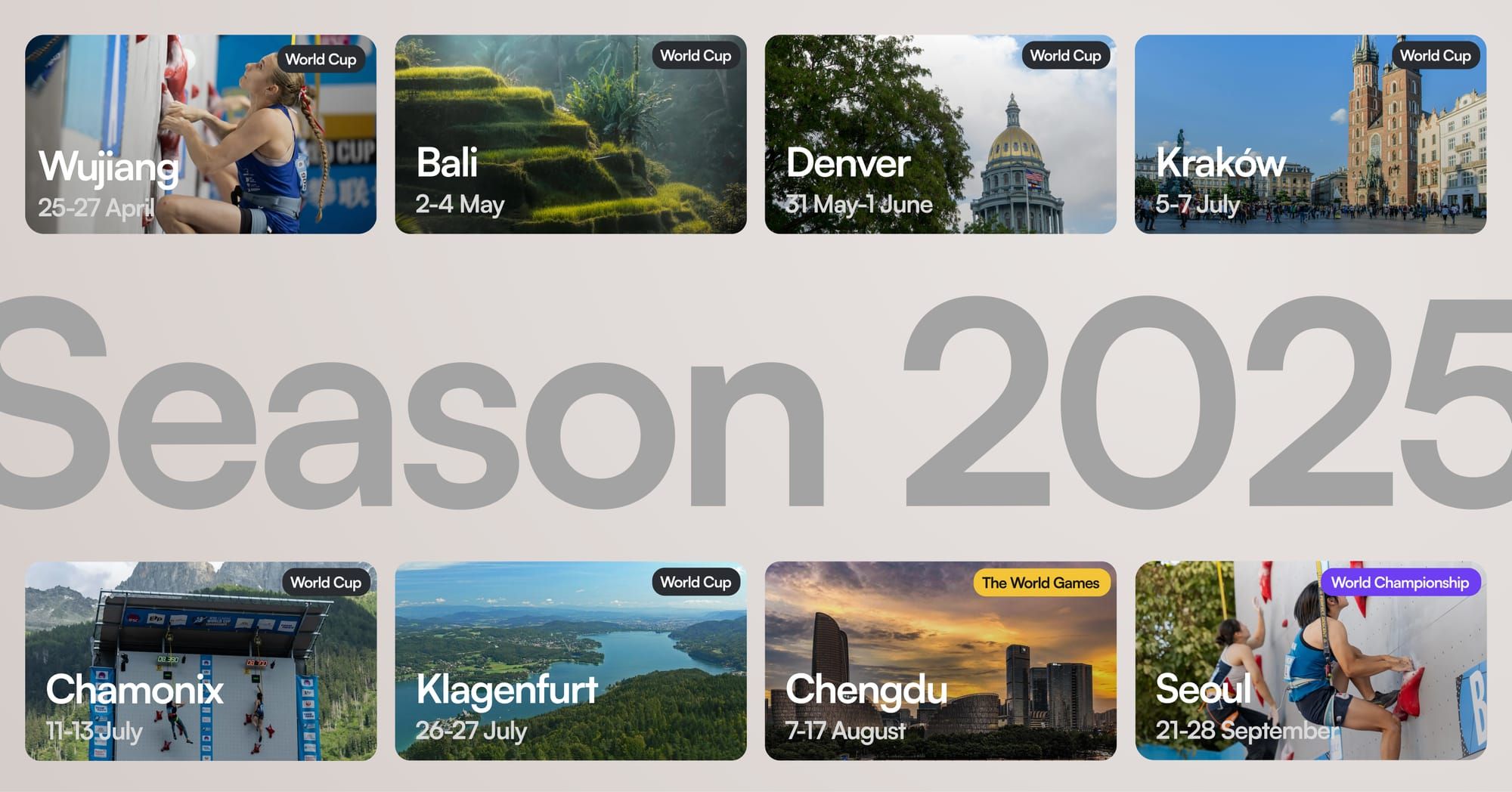 IFSC Speed Climbing Season 2025