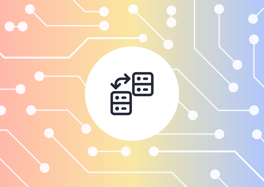 abstract illustration of servers