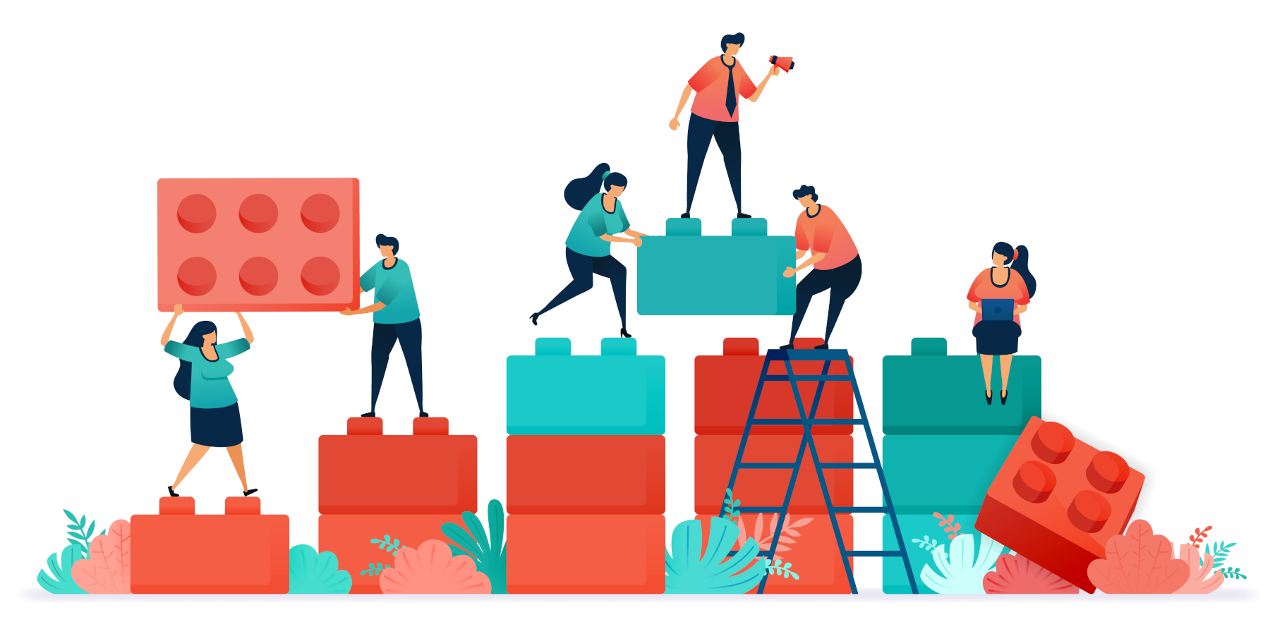 Figures building blocks - to represent scaling web scraping projects