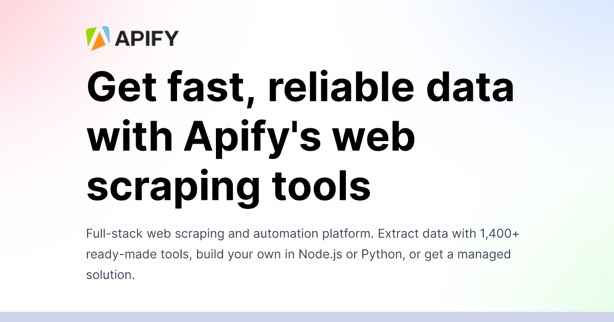 An OG image for Apify website