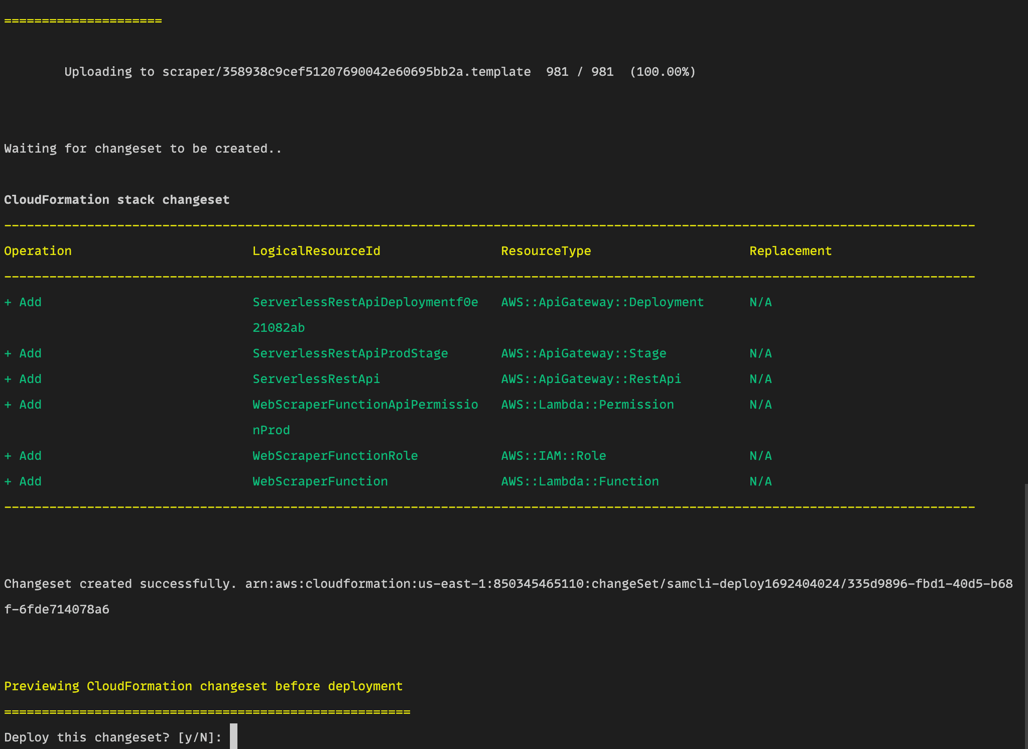 AWS Lambda API gateway