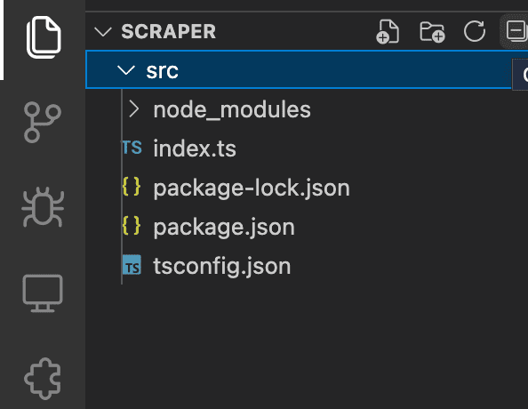 Web scraper project directory