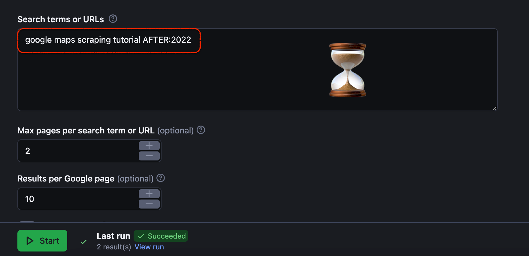 #9: scrape results before, after, and between periods of time using BEFORE, AFTER and .  .