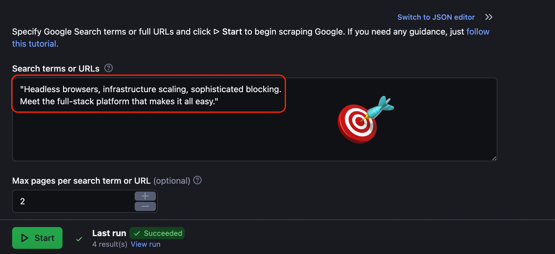 #2: surround your keyword or phrase with quotation marks to scrape accurate results