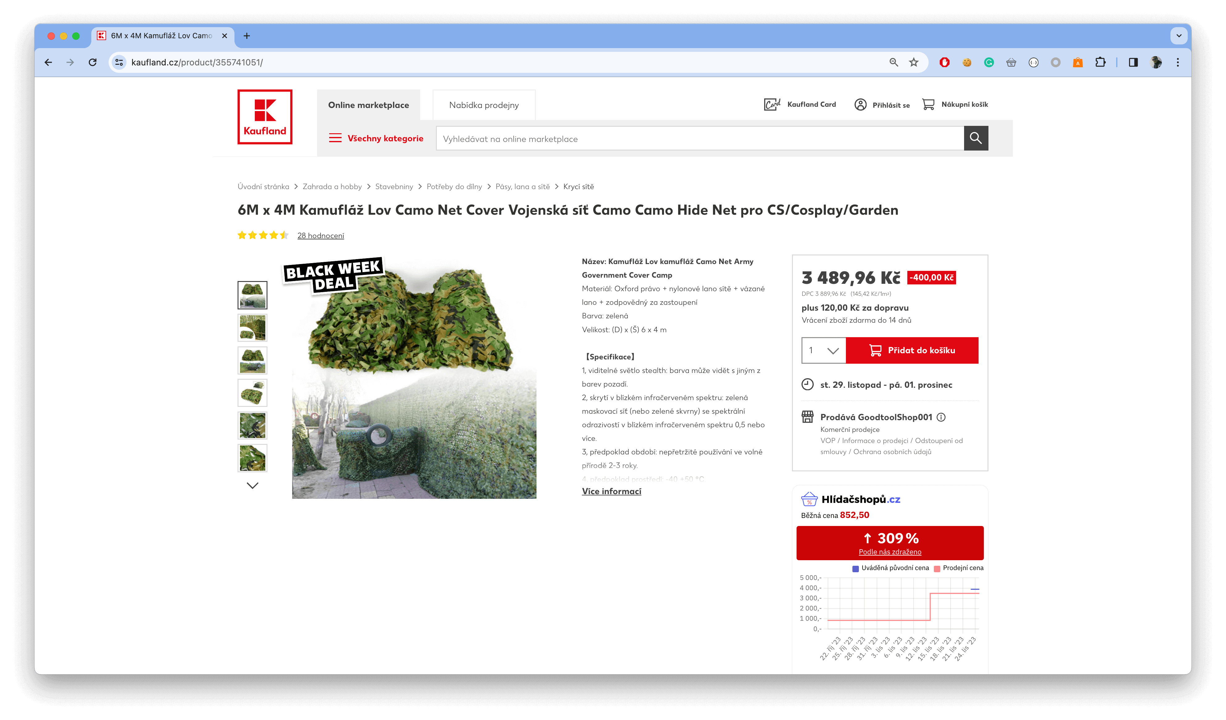 Kaufland upravuje ceny při Black Friday 2023